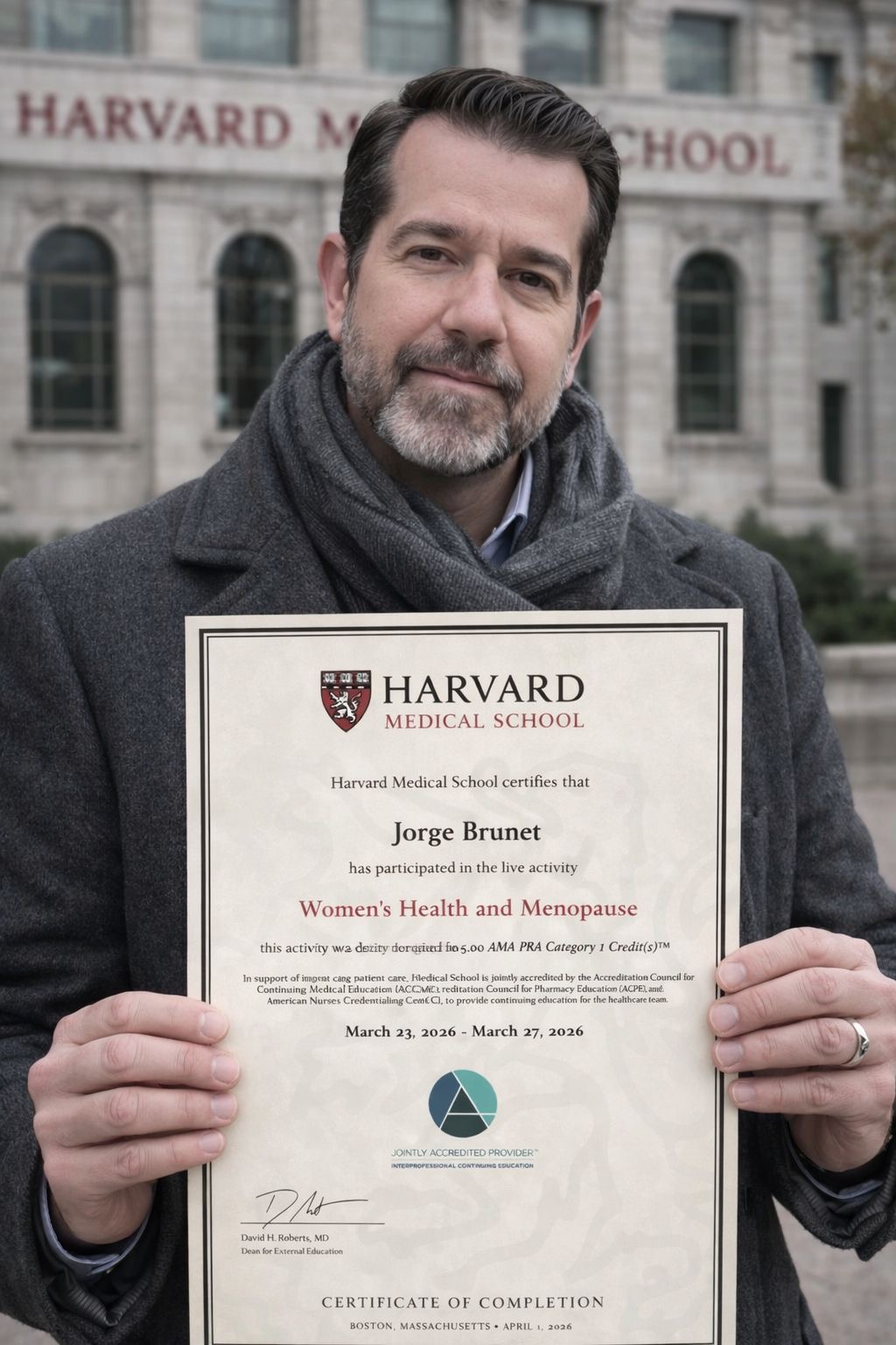 Ilustração gerada por IA de Dr. Jorge Brunet, Harvard Medical School (#WHAM 2026)